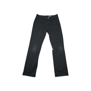 Volcom True To This Women's Size 27 Black Flat‎ Front Chino Pants